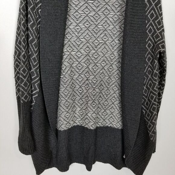 Sherpa Adventure Gear Women Dolga Cardigan Sz M Black Gray Merino Wool Blend - Picture 3 of 8